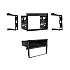 Porsche 911, Boxster Double DIN Car Stereo Fascia Adapter with Heater Relocation