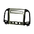 Hyundai Santa Fe Double DIN Car Stereo Fascia Adapter (MATT BLACK/ SILVER)