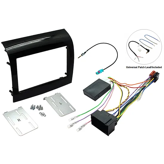 Car Stereo Fitting Kit Fiat Ducato, Citroen Relay/Jumper, Peugeot Boxer Double DIN - Gloss Black Car Stereo Fitting Kit Fiat Ducato, Citroen Relay/Jumper, Peugeot Boxer Double DIN - Gloss Black