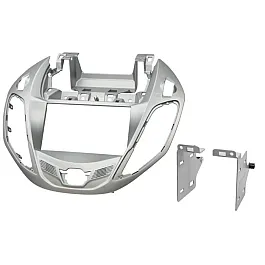 Ford B-Max / Transit Courier Double DIN Car Audio Fascia Adapter - Gloss Silver