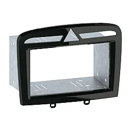 Peugeot RCZ / 308 Double DIN Car Stereo Fascia Adapter - Piano Black