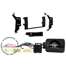 Toyota Prius Single/Double DIN Car Stereo Installation Kit Bundle - Matt Black