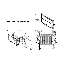 Nissan 350Z (2003-2005) Single/Double DIN Car Stereo Fascia Adapter