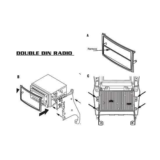 Nissan 350Z (2003-2005) Single/Double DIN Car Stereo Fascia Adapter