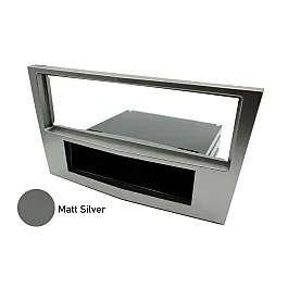 Vauxhall / Opel Single DIN Car Stereo Fascia Panel Adapter (MATT SILVER) Vauxhall / Opel Single DIN Car Stereo Fascia Panel Adapter (MATT SILVER)