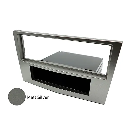 Vauxhall / Opel Single DIN Car Stereo Fascia Panel Adapter (MATT SILVER)