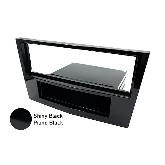 Vauxhall / Opel Single DIN Car Stereo Fascia Adapter (GLOSS BLACK/ PIANO BLACK)