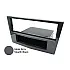 Vauxhall / Opel Single DIN Car Stereo Fascia Adapter (GLOSS GREY/ STEALTH BLACK)