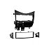 Honda Accord (2003-2008) Single DIN Car Stereo Fascia with Lower Dash Relocation