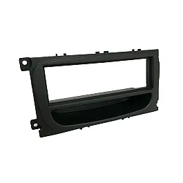 Ford (6000CD OVAL) Single Din Car Stereo Fascia With Pocket (BLACK)