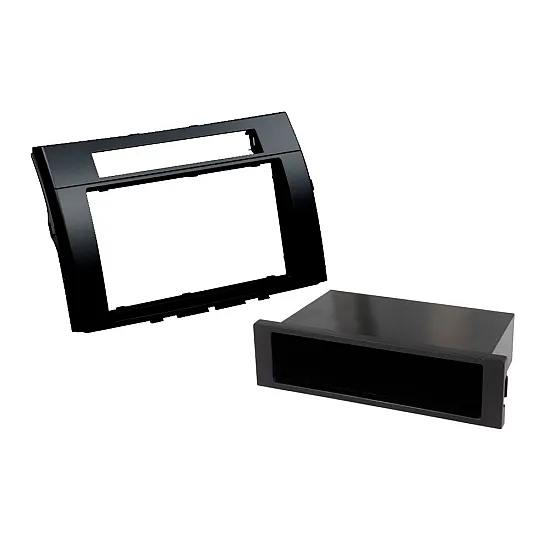 Toyota Corolla Verso 2004-2009 Single/Double DIN Car Stereo Fascia Adapter Black Toyota Corolla Verso 2004-2009 Single/Double DIN Car Stereo Fascia Adapter Black