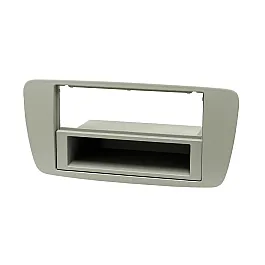 Seat Ibiza (2008-2014) Double / Single DIN Car Stereo Fascia Adapter Panel (LIGHT GREY)