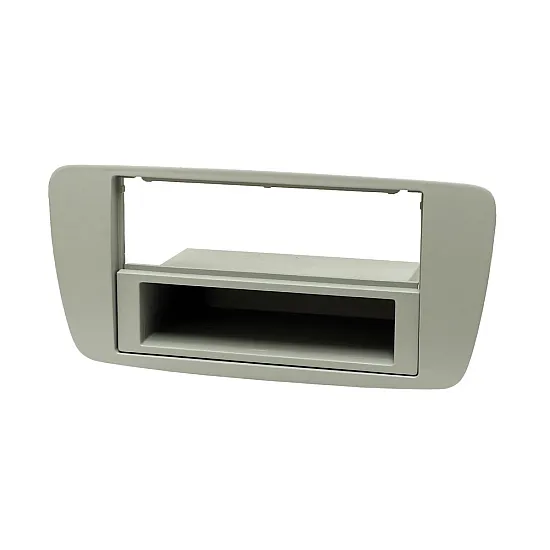 Seat Ibiza (2008-2014) Double / Single DIN Car Stereo Fascia Adapter Panel (LIGHT GREY)