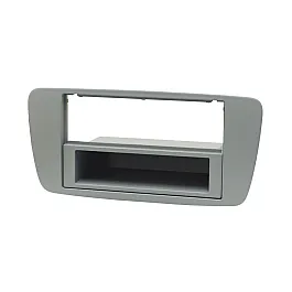 Seat Ibiza (2008-2014) Double / Single DIN Car Stereo Fascia Adapter Panel (BLUE GREY)
