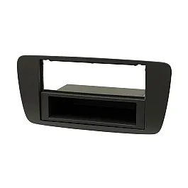 Seat Ibiza (2008-2014) Double / Single DIN Car Stereo Fascia Adapter Panel (MATT BLACK)