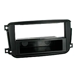 Smart ForTwo (2010-2015) Single/Double DIN Car Stereo Fascia Adapter Panel (MATT BLACK)