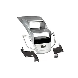 Ford Fiesta (2008-2018) WITH DISPLAY Single / Double DIN Fascia Adapter (SILVER)