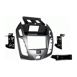 Ford Transit Connect (2014-2019) Single/Double DIN Fascia (With Display/ Grey Silver) Ford Transit Connect (2014-2019) Single/Double DIN Fascia (With Display/ Grey Silver)