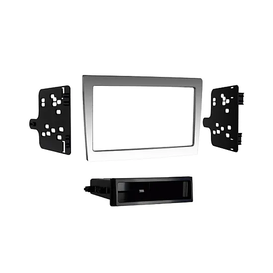 Porsche 911, Boxster, Cayman Single / Double DIN Car Stereo Fascia (GREY/ SILVER)