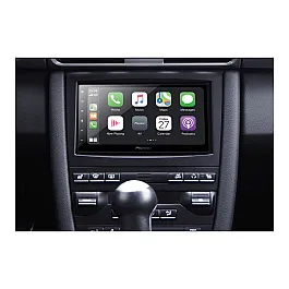 Porsche 911, Boxster, Cayman Single / Double DIN Car Stereo Fascia Adapter (MATT BLACK)