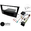 Vauxhall Single DIN Car Stereo Fascia, SWC Fitting Kit (MATT BLACK/ ANTHRACITE)