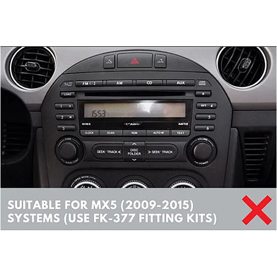 Mazda MX-5 (2005-2009) Single / Double DIN Car Stereo Fitting Kit (WITH SWC/ BOSE AUDIO)