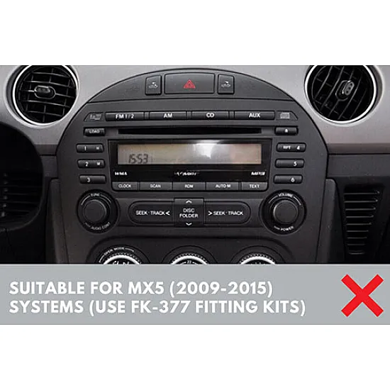 Mazda MX-5 (2005-2009) Single / Double DIN Car Stereo Fascia SWC Fitting Kit