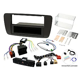 Seat Ibiza (2014-2017) Single/ Double DIN Car Stereo Upgrade Fitting Kit (MATT BLACK / Heated Seats)