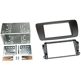 Seat Ibiza (2008-2014) Double DIN Car Stereo Upgrade Fitting Kit (MATT BLACK)