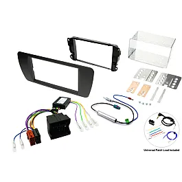 Seat Ibiza (2008-2014) Double DIN Car Stereo Upgrade Fitting Kit (MATT BLACK)