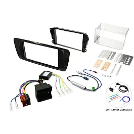 Seat Ibiza (2008-2014) Double DIN Car Stereo Upgrade Fitting Kit (GLOSS BLACK)