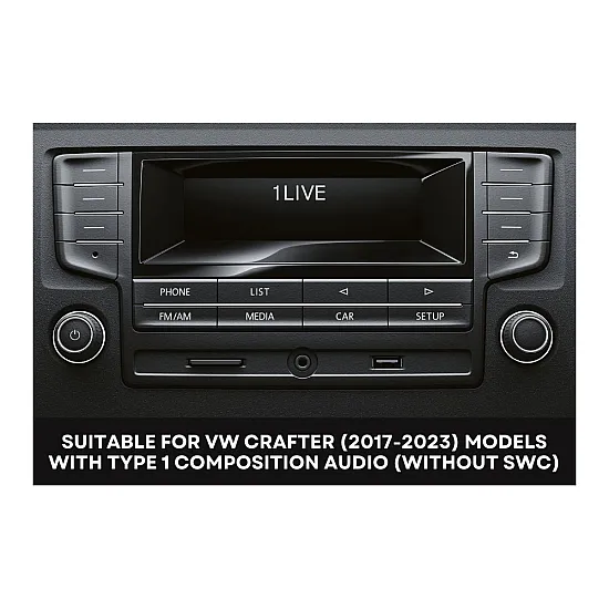 MAN TGE (2017-2023) Single DIN Car Stereo Fitting Kit (Composition Audio) MAN TGE (2017-2023) Single DIN Car Stereo Fitting Kit (Composition Audio)