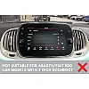 Abarth/ Fiat 500 (2016-2021) Double DIN Car Stereo Upgrade Fitting Kit (Uconnect 5 Inch)