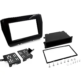 Suzuki Swift 2017+ Single/ Double DIN Car Stereo Upgrade Fitting Kit WITH SWC (GLOSS BLACK)