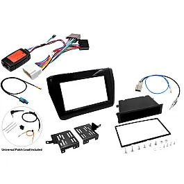 Suzuki Swift 2017+ Single/ Double DIN Car Stereo Upgrade Fitting Kit WITH SWC (GLOSS BLACK)