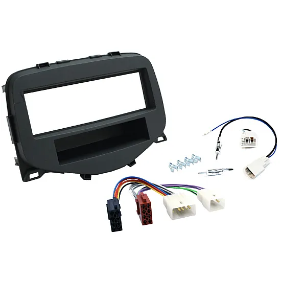 Toyota Aygo 2014-2022 Single DIN Car Stereo Fitting Kit (WITHOUT SWC) ANTHRACITE Toyota Aygo 2014-2022 Single DIN Car Stereo Fitting Kit (WITHOUT SWC) ANTHRACITE