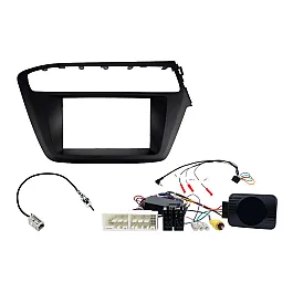 Hyundai i20 (2018-2020) Double DIN Car Stereo Fitting Kit (SWC & CAMERA RETENTION)