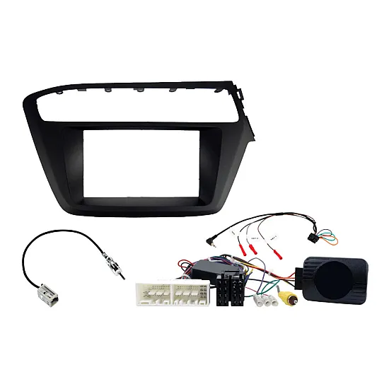 Hyundai i20 (2018-2020) Double DIN Car Stereo Fitting Kit (SWC & CAMERA RETENTION)