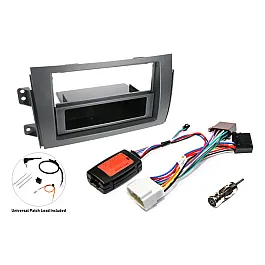 Fiat Sedici, Suzuki SX4 Single DIN Car Stereo Upgrade Fitting Kit (WITH SWC)