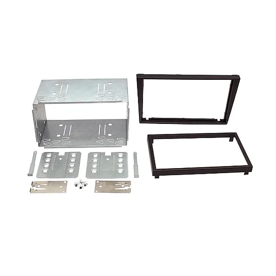 Opel (Pre 2006/ ISO) Double DIN Car Stereo Fitting Kit (MATT BLACK/ WITH SWC)