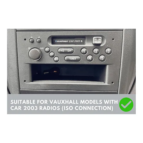 Opel (Pre 2006/ ISO) Double DIN Car Stereo Fitting Kit (MATT BLACK/ WITH SWC)