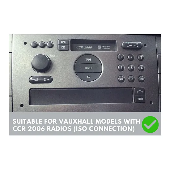 Opel (Pre 2006/ ISO) Double DIN Car Stereo Fitting Kit (MATT BLACK/ WITH SWC)
