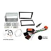 Opel (Pre 2006/ ISO) Double DIN Car Stereo Fitting Kit (MATT BLACK/ WITH SWC)