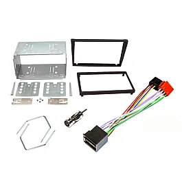 Vauxhall Double DIN Car Stereo Fitting Kit (MATT BLACK/ WITHOUT SWC)