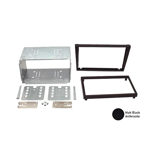 Vauxhall Double DIN Car Stereo Fitting Kit (MATT BLACK/ WITHOUT SWC)