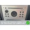 Vauxhall Double DIN Car Stereo Fitting Kit (MATT BLACK/ WITHOUT SWC)