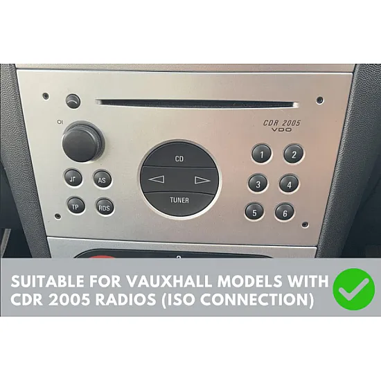 Vauxhall Double DIN Car Stereo Fitting Kit (MATT BLACK/ WITHOUT SWC)