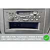 Vauxhall Double DIN Car Stereo Fitting Kit (MATT BLACK/ WITHOUT SWC)