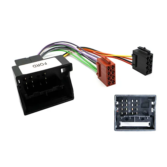 Ford SQUARE RADIO Double DIN Car Stereo Upgrade Fitting Kit (WITHOUT SWC / Silver)