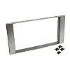 Ford SQUARE RADIO Double DIN Car Stereo Upgrade Fitting Kit (WITHOUT SWC / Silver)
